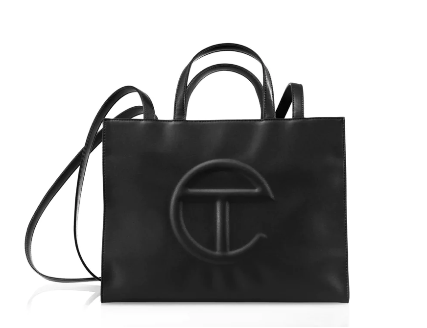 Medium black shopping online bag